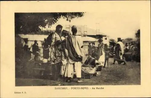 Ak Porto Novo Dahomey Benin, Au Marché