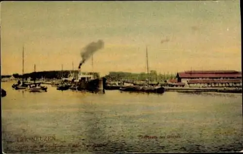 Ak Ter Neuzen Terneuzen Zeeland, Boote im Hafen