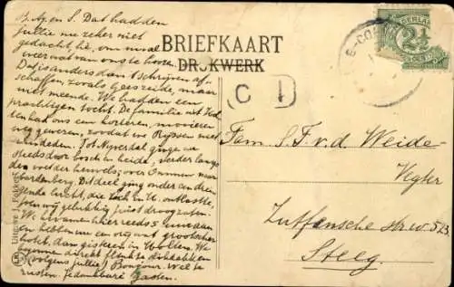 Ak Coevorden Drenthe, Hafenansicht, Boote, Häuser am Wasser