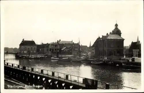 Ak Harlingen Friesland Niederlande, Buitenhaven