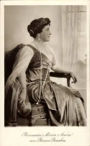 Ak Prinzessin Maria Anna von Parma-Bourbon