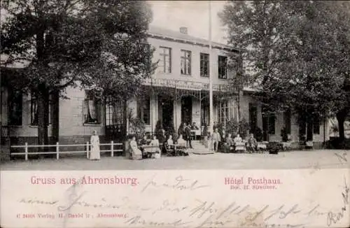 Ak Ahrensburg in Holstein, Hotel Posthaus