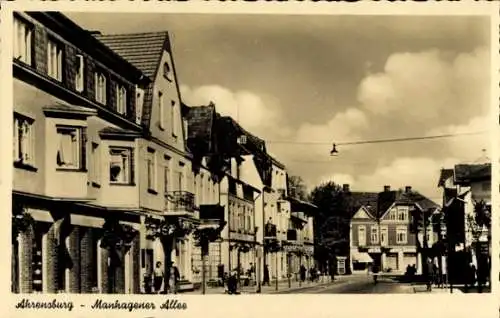 Ak Ahrensburg in Holstein, Manhagener Allee