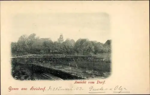 Ak Hoisdorf in Schleswig-Holstein, Dorfansicht