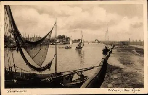 Ak Eldena Hansestadt Greifswald, Am Ryck