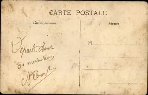 Foto Ak Französische Soldaten in Uniformen, Gruppenaufnahme