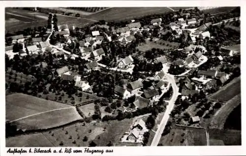 Ak Aufhofen Schemmerhofen in Württemberg, Fliegeraufnahme