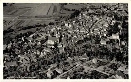 Ak Mellrichstadt in Unterfranken, Fliegeraufnahme