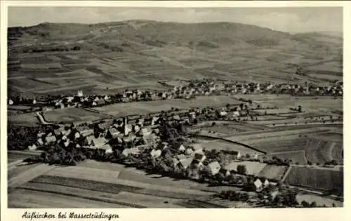 Ak Aufkirchen bei Wassertrüdingen Gerolfingen in Mittelfranken Bayern, Fliegeraufnahme