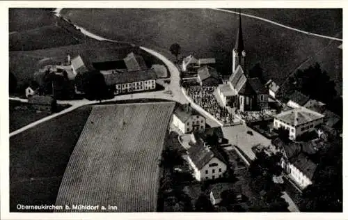 Ak Oberneukirchen in Oberbayerrn, Fliegeraufnahme