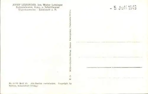 Ak Eibelstadt in Unterfranken, Fliegeraufnahme