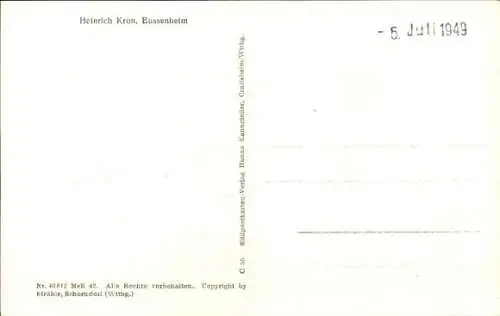 Ak Eussenheim Eußenheim in Unterfranken, Luftbild vom Ort