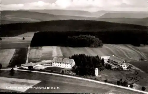 Ak Hattingen Immendingen in Baden, Fliegeraufnahme, Kurhotel Witthon Windmohle