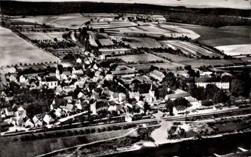 Ak Obertheres Theres in Unterfranken, Fliegeraufnahme