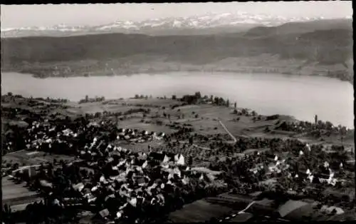 Ak Oehningen Öhningen am Untersee Baden, Fliegeraufnahme