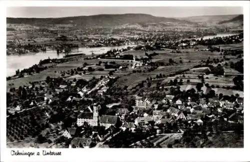 Ak Oehningen Öhningen am Untersee Baden, Fliegeraufnahme