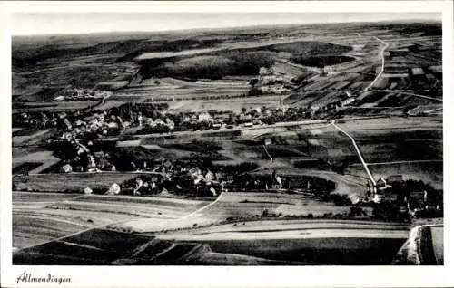 Ak Allmendingen in Württemberg, Fliegeraufnahme