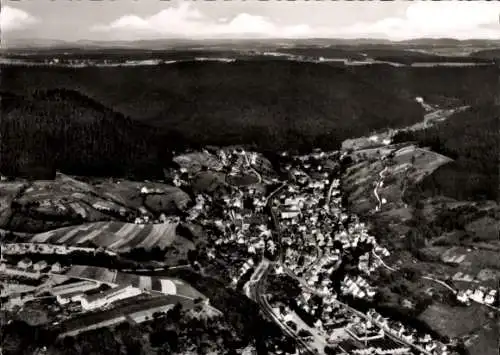 Ak Alpirsbach im Schwarzwald, Fliegeraufnahme