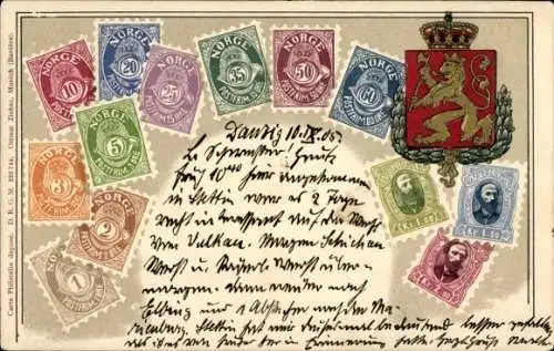 Briefmarken Präge Ak, Wappen