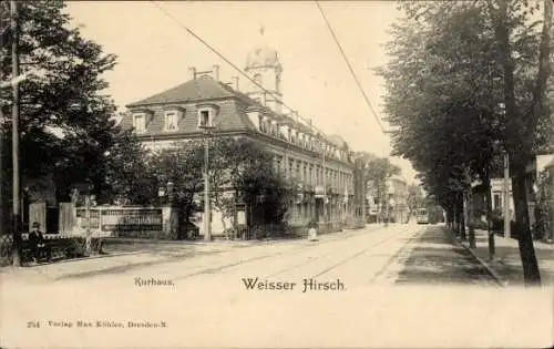Ak Dresden Weißer Hirsch, Kurhaus