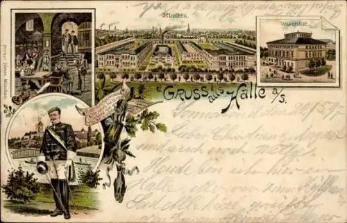 Studentika Litho Halle an der Saale, Universität, Kliniken, Student