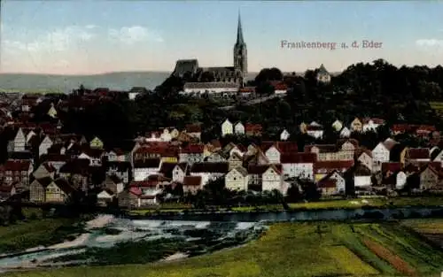Ak Frankenberg an der Eder Hessen, Gesamtansicht