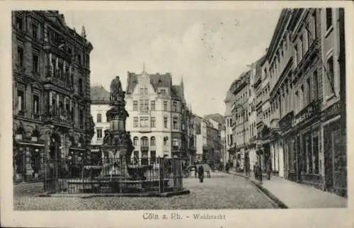 Ak Köln am Rhein, Waidmarkt