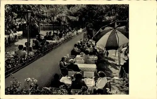 Ak Celle in Niedersachsen, Parkhotel Sandkrug, Terrasse