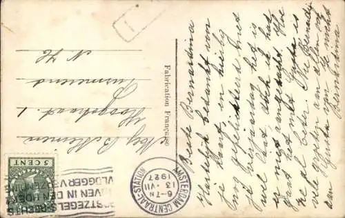 Ak Mädchen im Kimono mit Puppe, Portrait