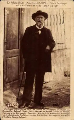 Ak Dichter Frédéric Mistral, Porträt