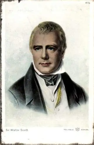 Ak Dichter und Schriftsteller Walter Scott, Porträt
