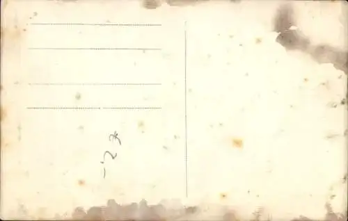 Foto Ak Soldat zu Pferde