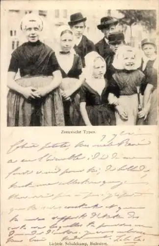 Ak Menschen in niederländischen Trachten