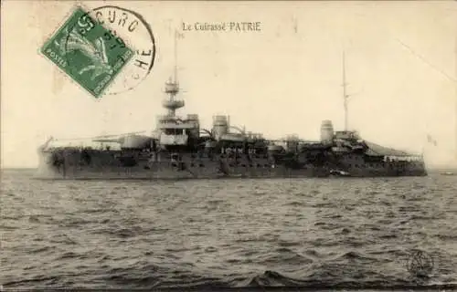 CPA Marine militaire Francaise, Cuirassé Patrie
