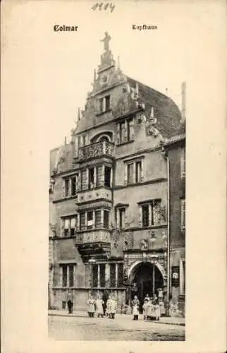 Ak Colmar Kolmar Elsass Haut Rhin,  Kopfhaus