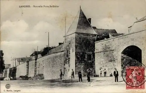 Ak Langres Haute Marne, Nouvelle Porte St-Didier