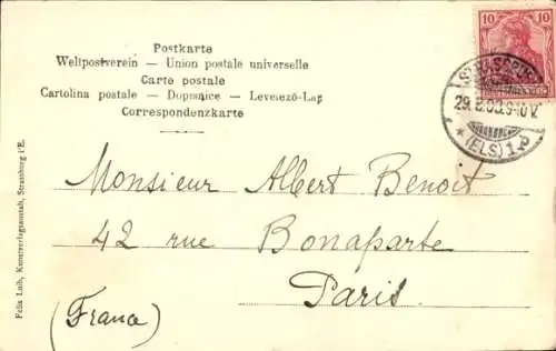 Ak Strasbourg Straßburg Elsass Bas Rhin,  Place Kleber