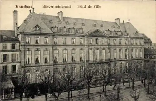 Ak Straßburg Elsass Bas Rhin,  Rathaus