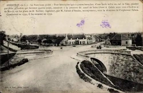 Ak Ardres Pas de Calais, Brücke