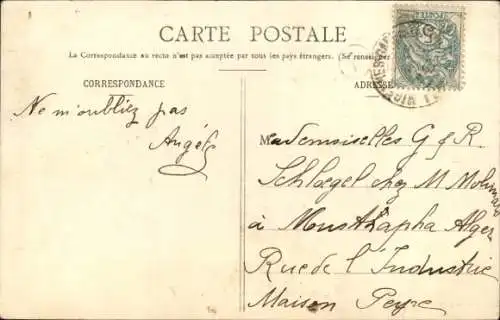 Ak Charmoy Yonne, Route de Joigny, un côte