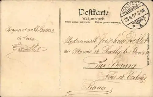 Ak Fischer auf dem Bodensee, Netz, Boot