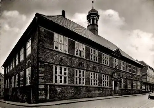 Ak Landpoststempel Stade