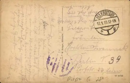 Ak Olsztyn Allenstein Ostpreußen, Zeppelinstraße