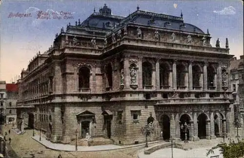 Ak Budapest Ungarn, Königliche Oper
