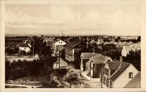 Ak Gjedser Gedser Dänemark, Landschaft aus  Häuser, Straßenansicht, ländliche Umgebung