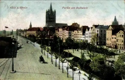 Ak Köln am Rhein, am Bollwerk