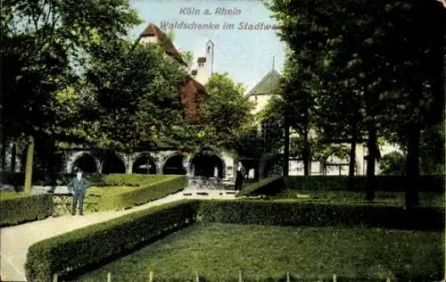 Ak Köln am Rhein, Waldschänke im Stadtwald
