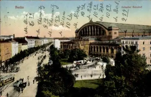 Ak Berlin Kreuzberg, Anhalter Bahnhof