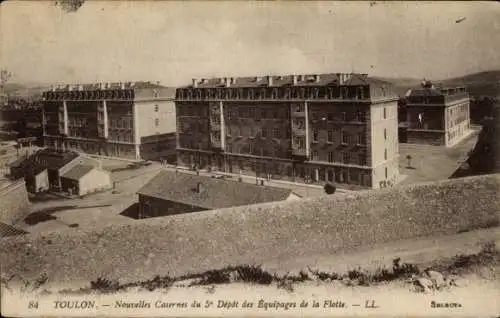 Ak Toulon Var, Nouvelles Casernes, 5. Depot, Ausblick auf Kasernen