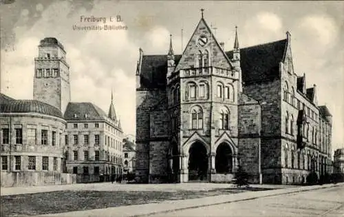 Ak Freiburg im Breisgau, Universitäts-Bibliothek